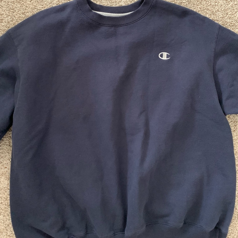 Large navy blue sweater